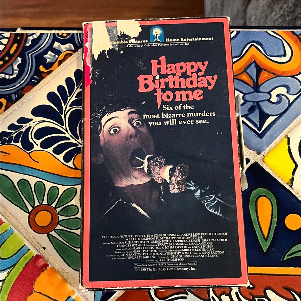 Happy Birthday to Me VHS Cover Rare